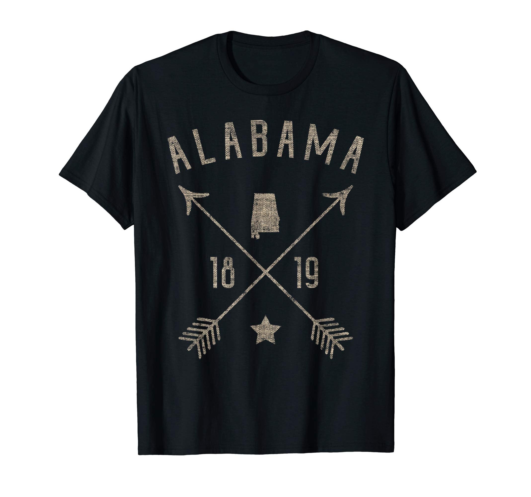 Alabama Distressed Home State Map Boho T-Shirt - Streetwear Style Unisex - T-Shirt, Sweatshirt, Hoodie