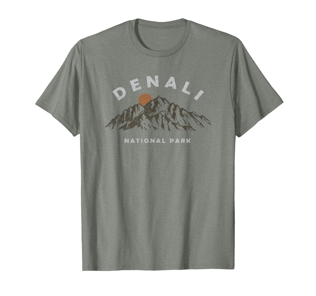 Denali National Park Mountains T-Shirt - Fun Novelty Design Men Women - T-Shirt, Sweatshirt, Hoodie