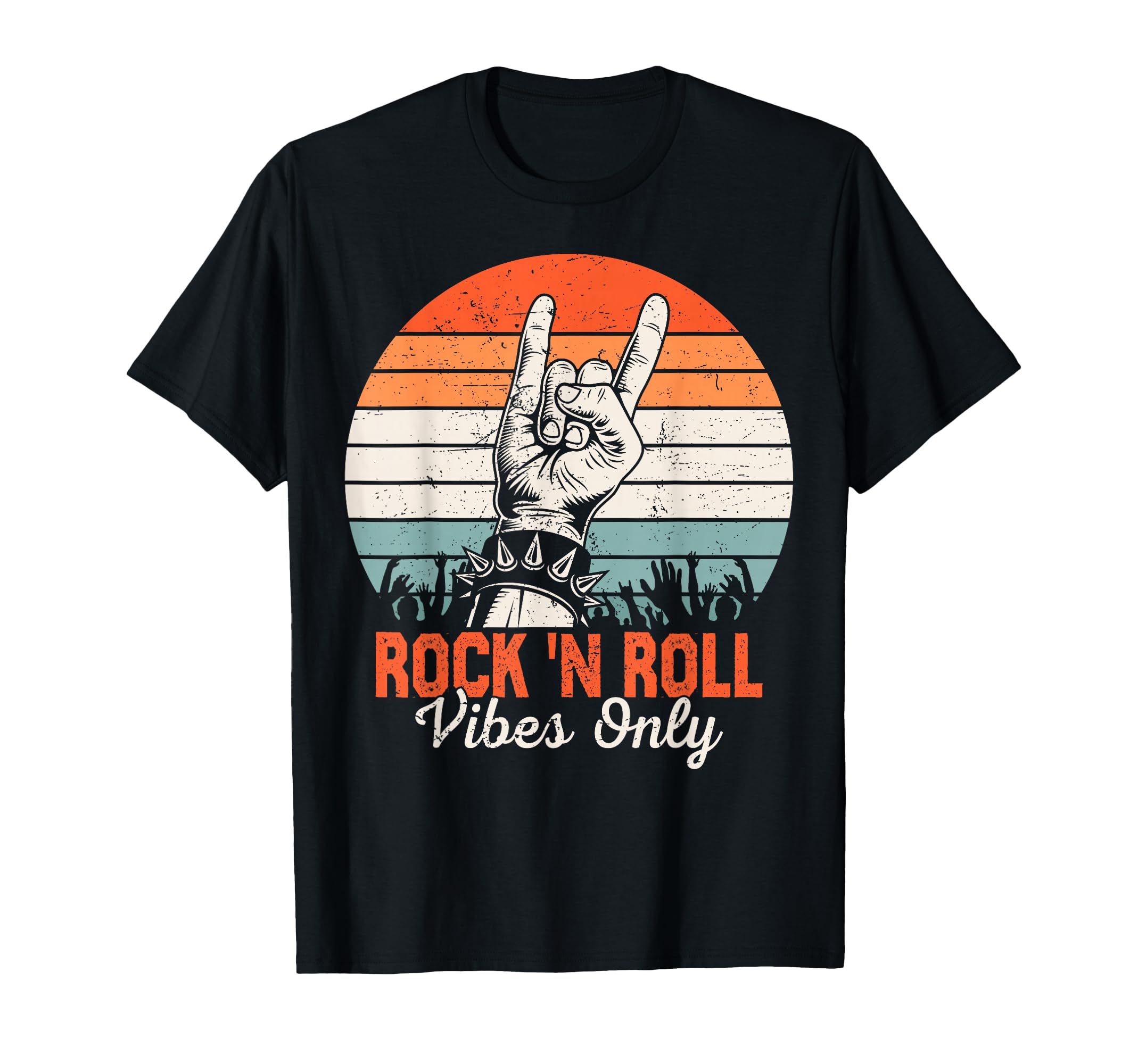 Rock N Roll Vibes Only Rock Band T-Shirt - Unique Graphic for Adults - T-Shirt, Sweatshirt, Hoodie