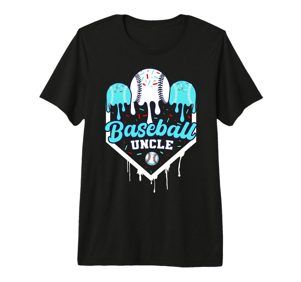 Baseball Drip Uncle Ice Cram Home Plate T-Shirt - Trendy Graphic Men Women - T-Shirt, Sweatshirt, Hoodie