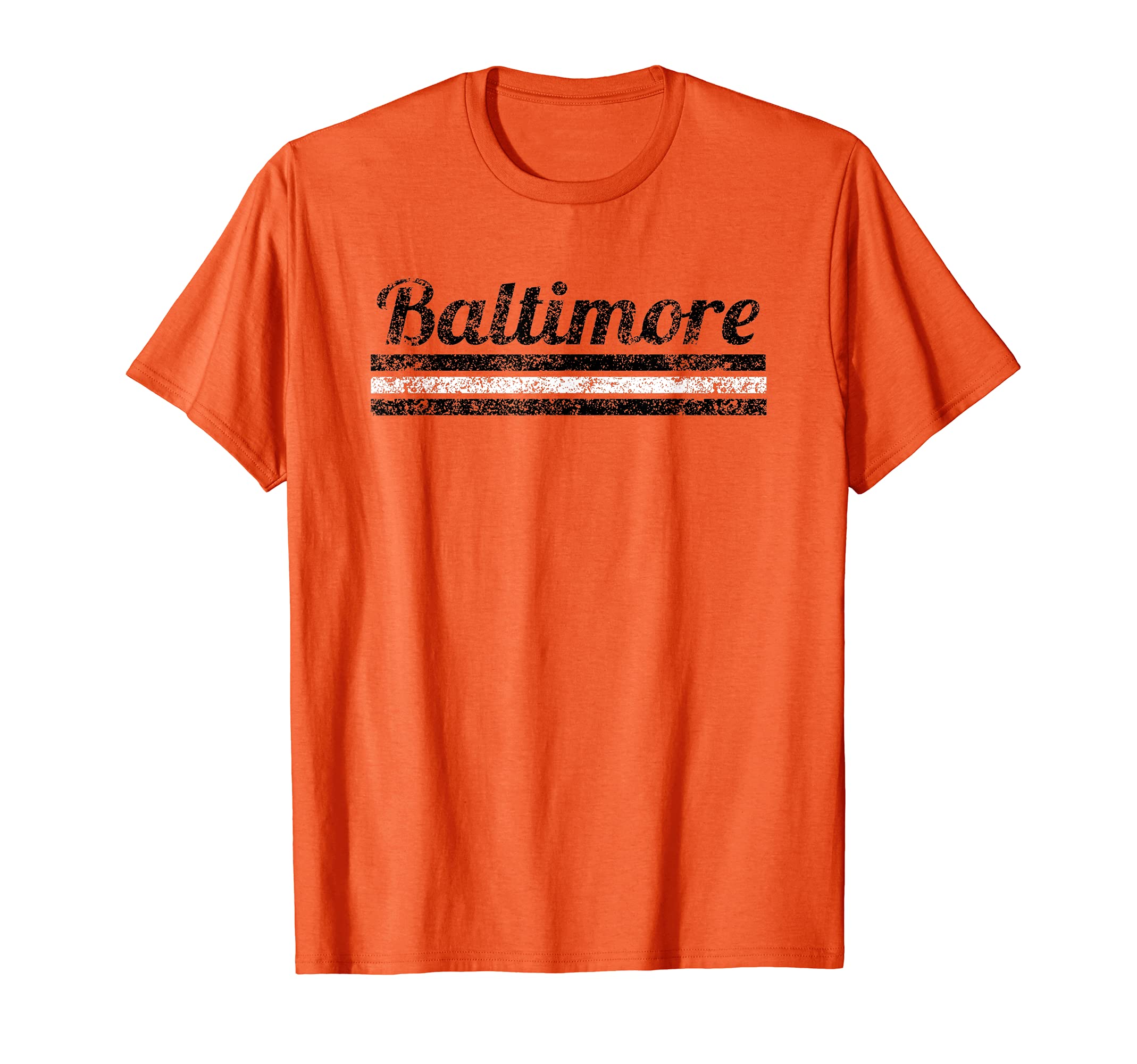 Baltimore Maryland Weathered Stripe T-Shirt - Novelty Apparel Men Women - T-Shirt, Sweatshirt, Hoodie