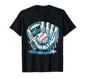 Ice Cream Drip Baseball Stuff Baseball Drip T-Shirt - Trendy Graphic Unisex - T-Shirt, Sweatshirt, Hoodie