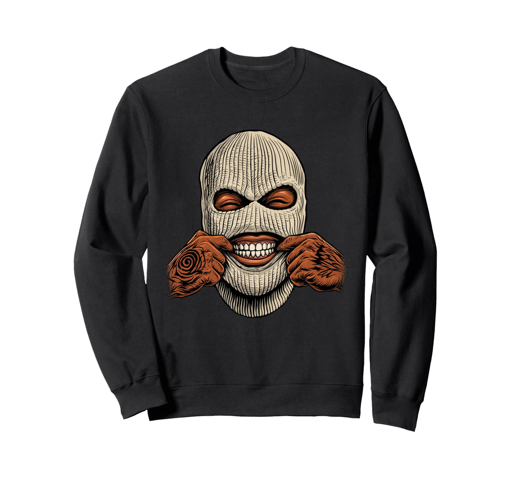 Gangster Ski Mask 80S 90S Old Sweatshirt - Minimalist Print Men Women - T-Shirt, Sweatshirt, Hoodie