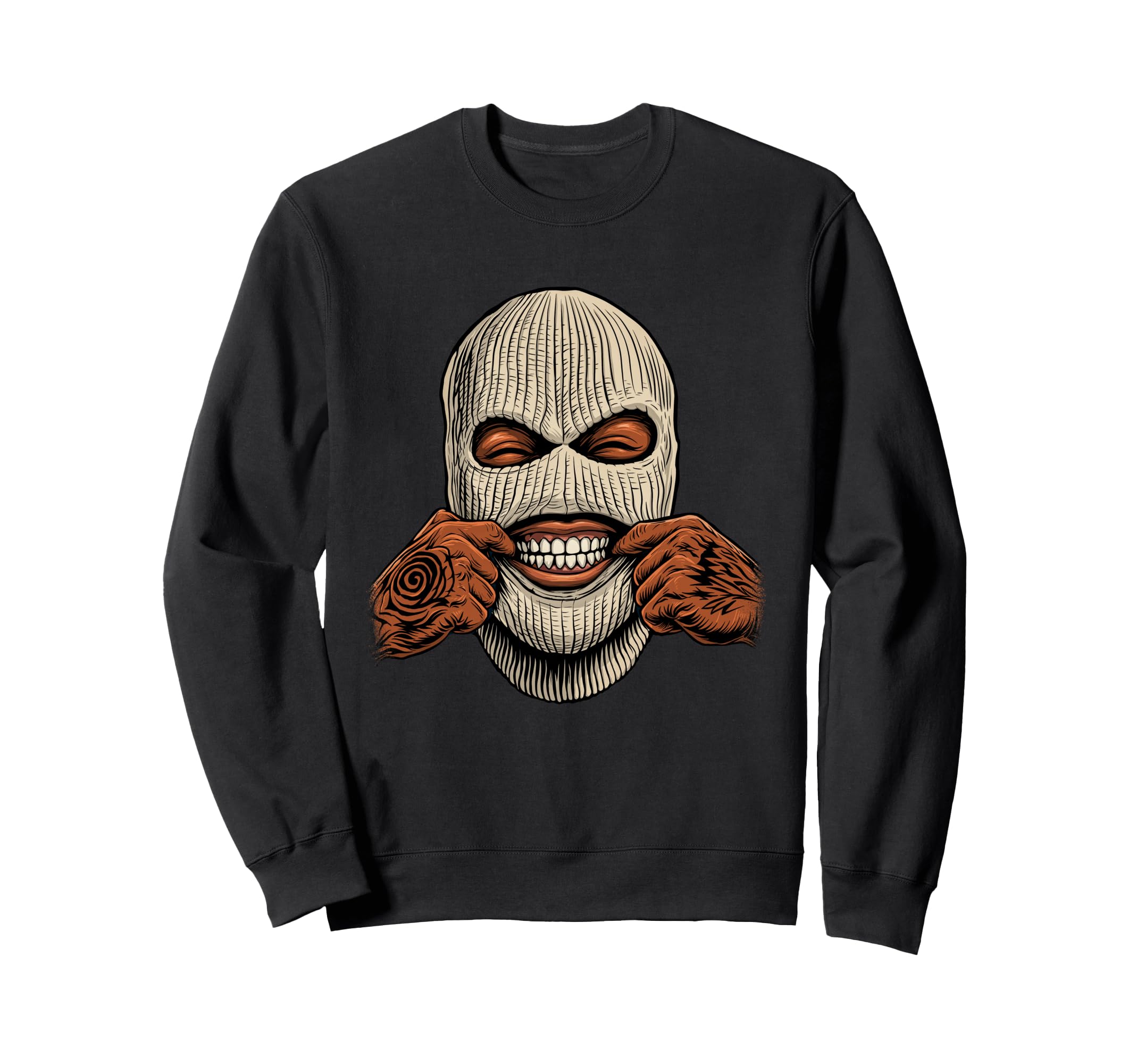 Gangster Ski Mask 80S 90S Old Sweatshirt - Minimalist Print Men Women - T-Shirt, Sweatshirt, Hoodie