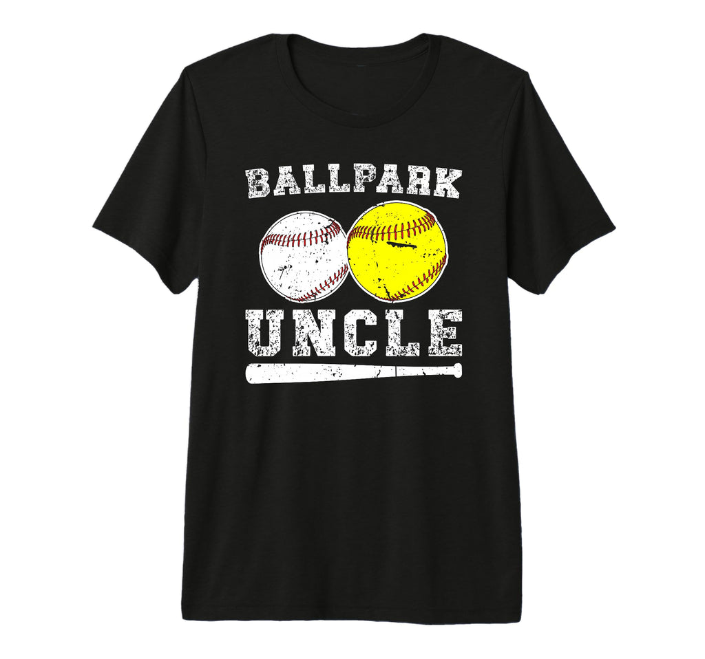 Mens Ballpark Uncle Softball Baseball T-Shirt - Custom Art Print Unisex - T-Shirt, Sweatshirt, Hoodie