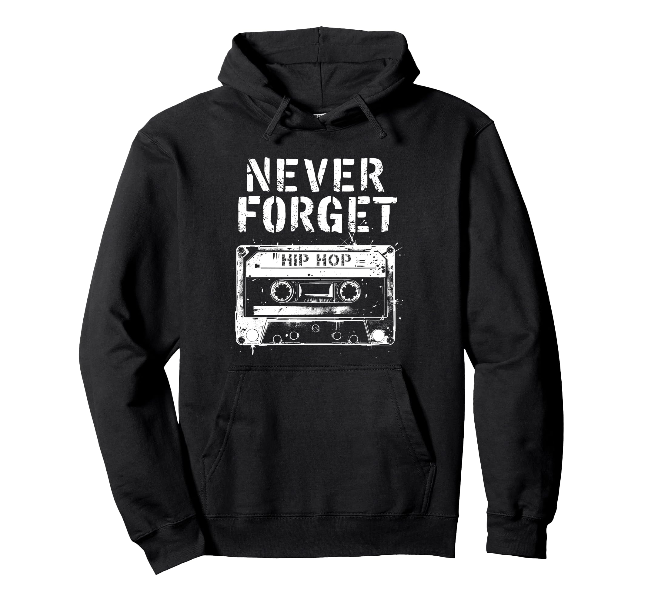 Cassette Tape Hip Hop Music 90S Grunge Hoodie - Graphic Print Men Women - T-Shirt, Sweatshirt, Hoodie