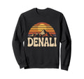 Denali National Park Sunset 70S Alaska Sweatshirt - Minimalist Print Unisex - T-Shirt, Sweatshirt, Hoodie