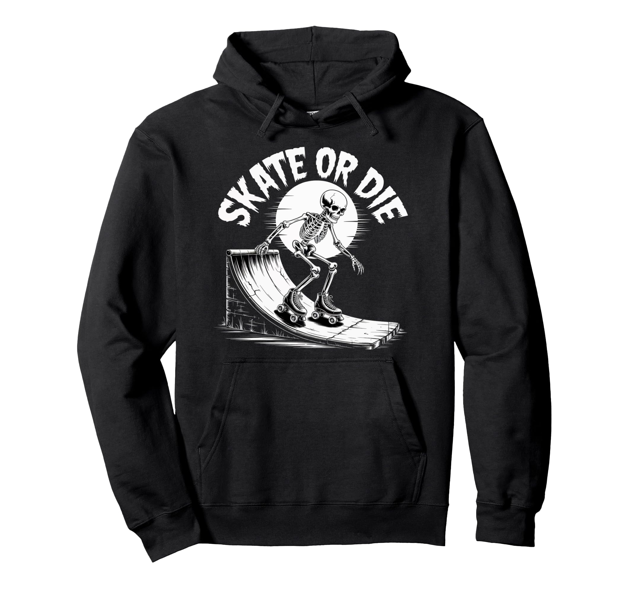 Roller Skate Roller Skating Halloween Hoodie - Trendy Graphic Men Women - T-Shirt, Sweatshirt, Hoodie