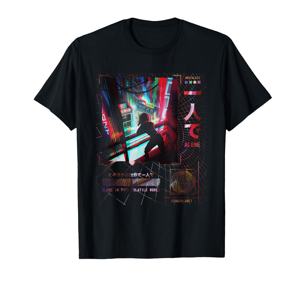 Japanese Anime Cyberpunk Vaporwave T-Shirt - Trendy Graphic Unisex - T-Shirt, Sweatshirt, Hoodie