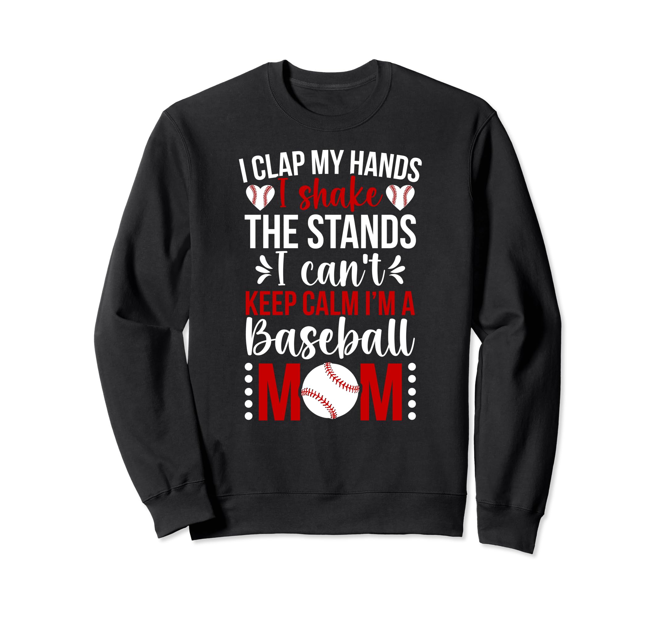 Im Baseball Mom Baseball Player Mom Sweatshirt - Minimalist Print Unisex - T-Shirt, Sweatshirt, Hoodie