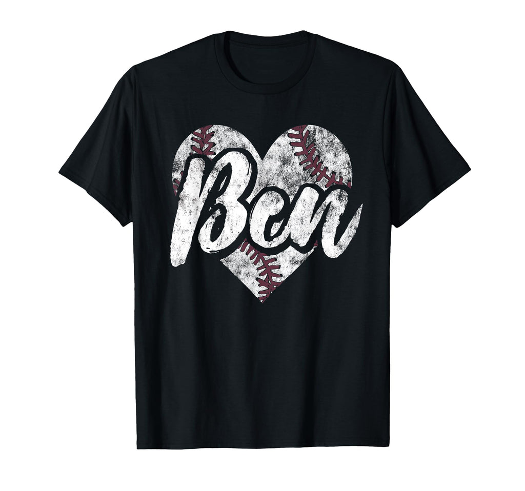 Ben Baseball Personalized Name Mom T-Shirt - Custom Art Print Men Women - T-Shirt, Sweatshirt, Hoodie