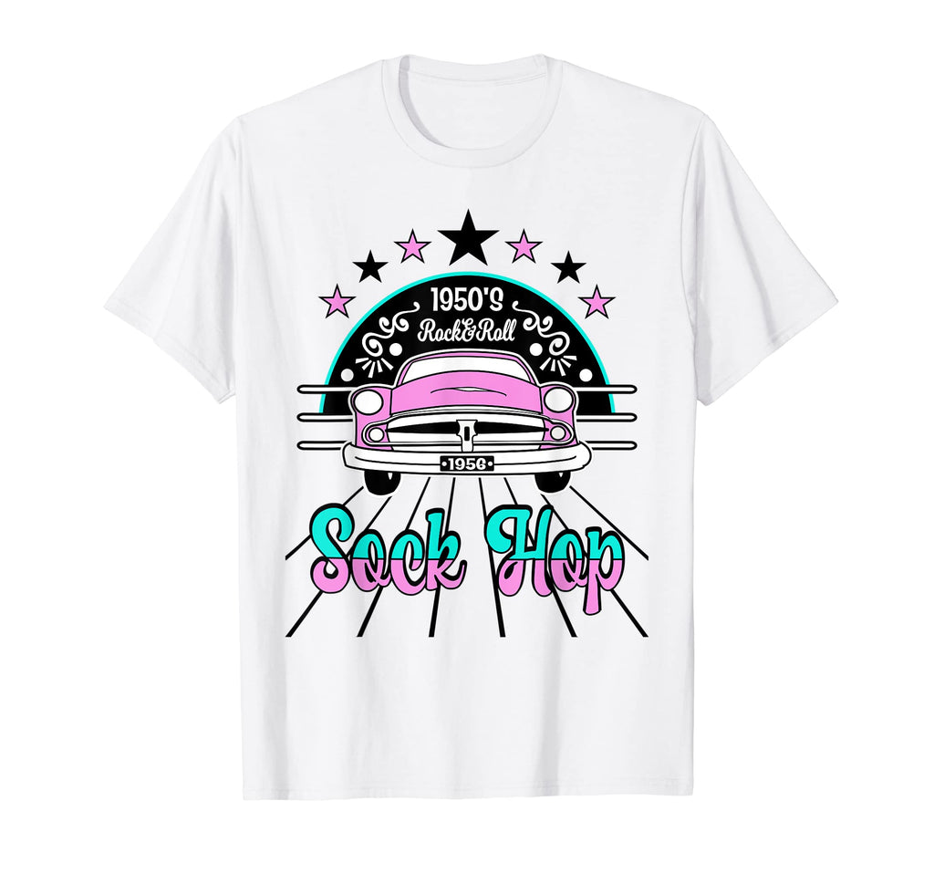50S Sock Hop 1950S Rockabilly Doo Wop Rock T-Shirt - Trendy Graphic Unisex - T-Shirt, Sweatshirt, Hoodie
