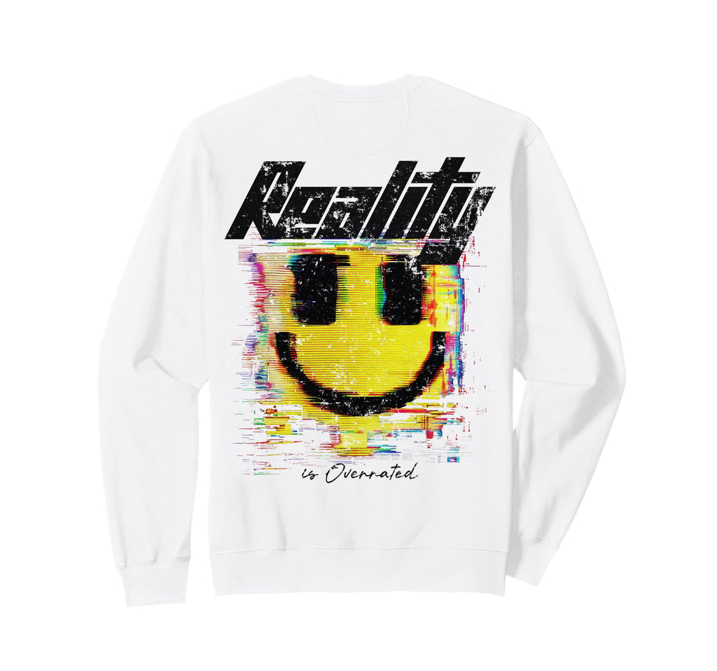 Y2K Back Streetwear Smile Sweatshirt - Minimalist Print Men Women - T-Shirt, Sweatshirt, Hoodie