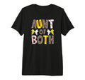 Aunt Both Leopard Softball Baseball Aunt T-Shirt - Minimalist Print Unisex - T-Shirt, Sweatshirt, Hoodie