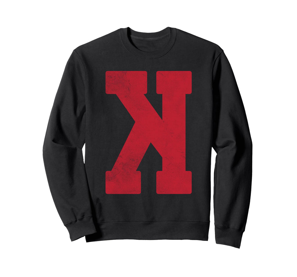 Backwards K Strikeout Looking Sweatshirt - Unique Graphic Men Women - T-Shirt, Sweatshirt, Hoodie