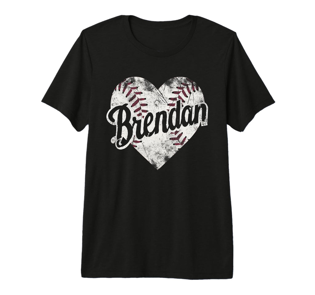 Brendan Baseball Personalized Name T-Shirt - Custom Art Print for Adults - T-Shirt, Sweatshirt, Hoodie