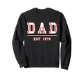 Dad Est 1974 Funny Sports Year Sweatshirt - Graphic Print Men Women - T-Shirt, Sweatshirt, Hoodie