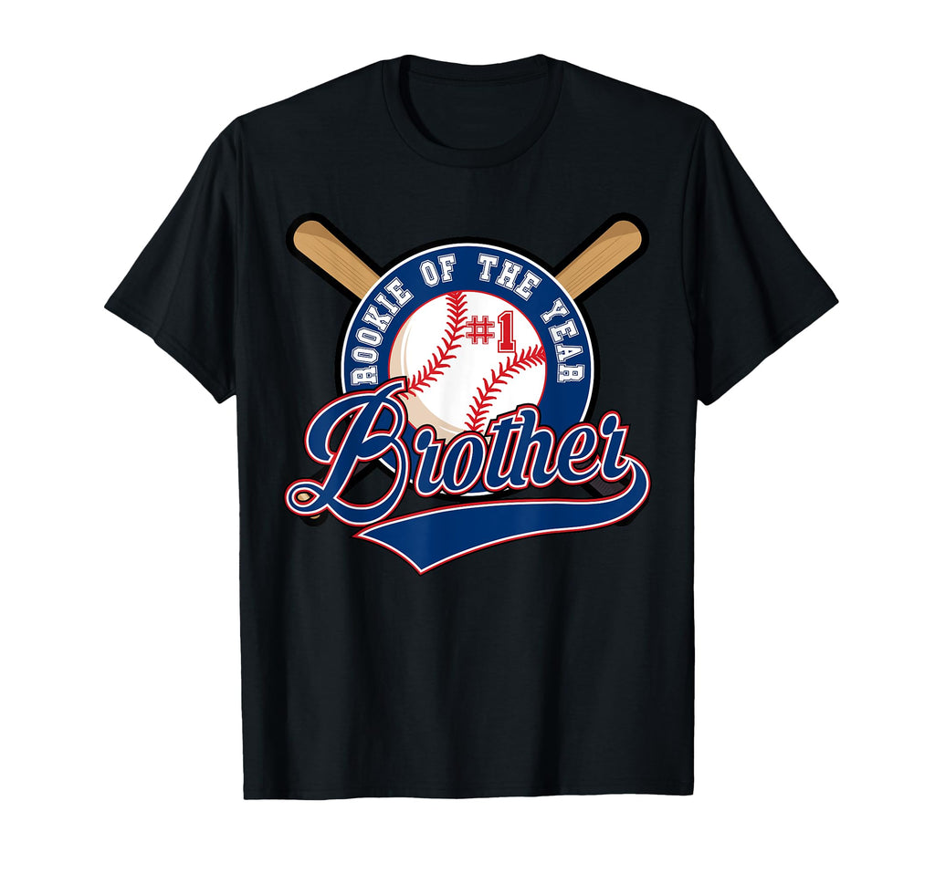 Brother Rookie 1St Birthday Baseball T-Shirt - Aesthetic Graphic Men Women - T-Shirt, Sweatshirt, Hoodie