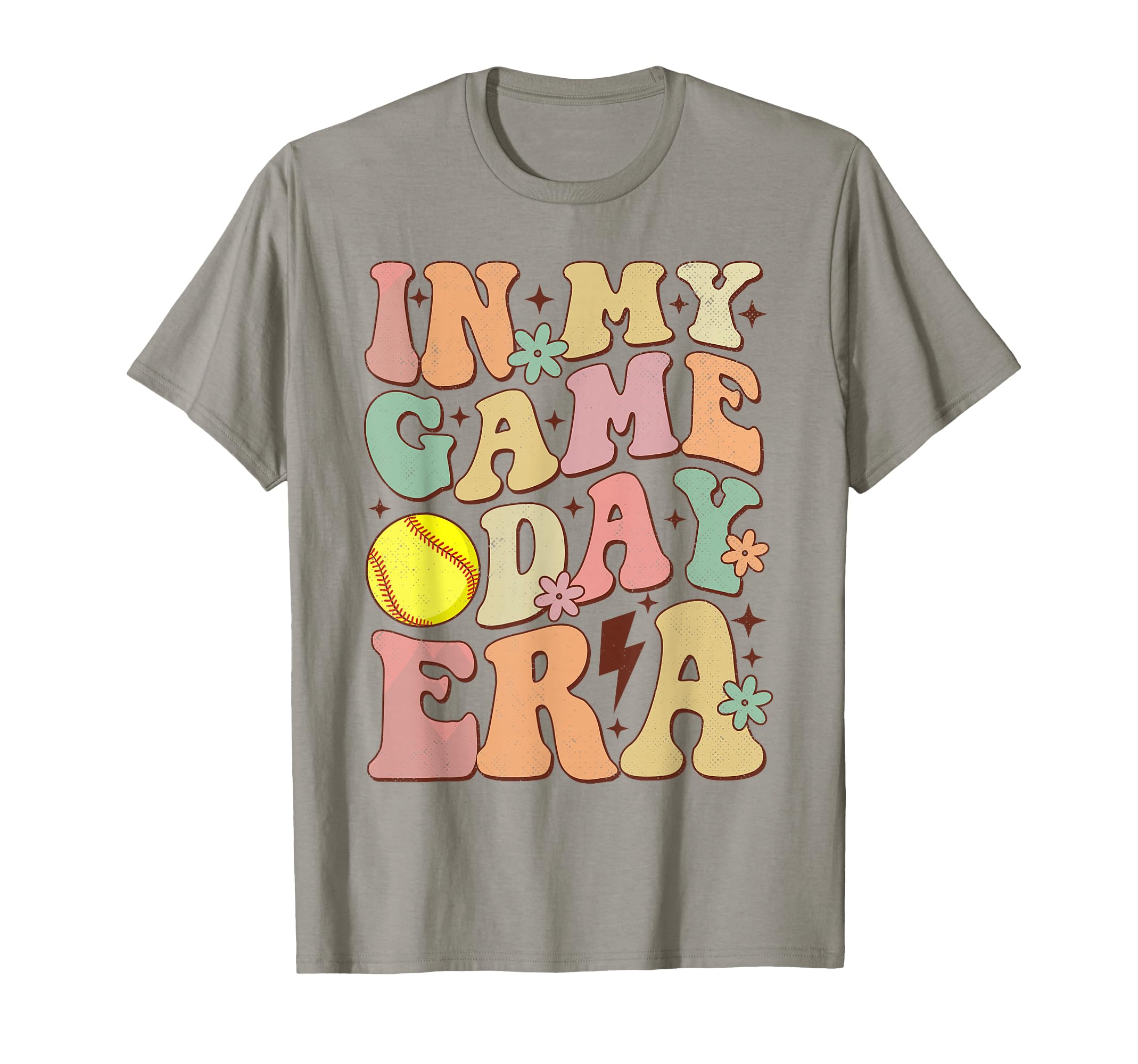 Groovy My Game Day Era Softball T-Shirt - Casual Everyday Wear Men Women - T-Shirt, Sweatshirt, Hoodie