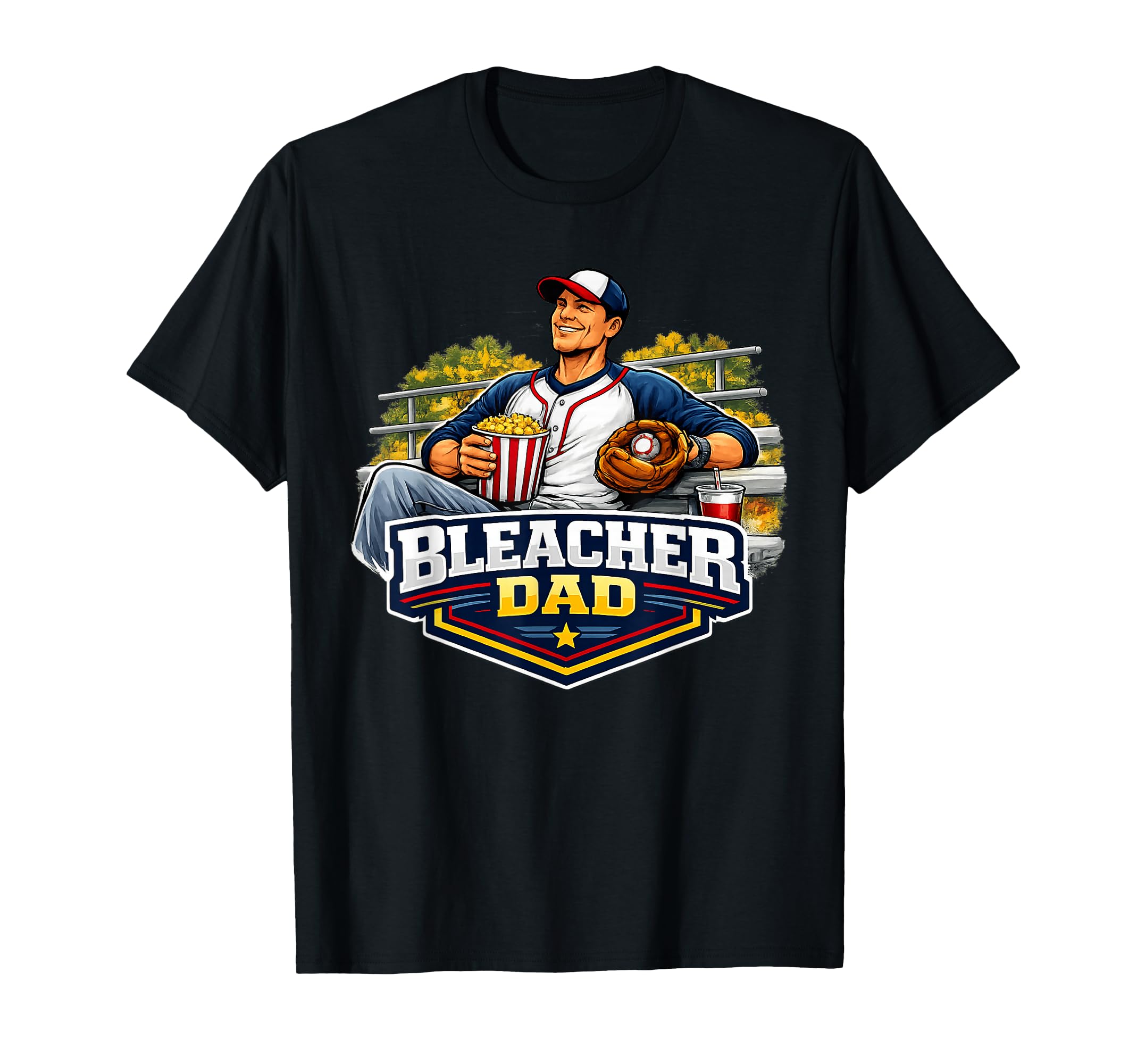 Baseball Dad Bleacher Game Day Support T-Shirt - Streetwear Style Men Women - T-Shirt, Sweatshirt, Hoodie