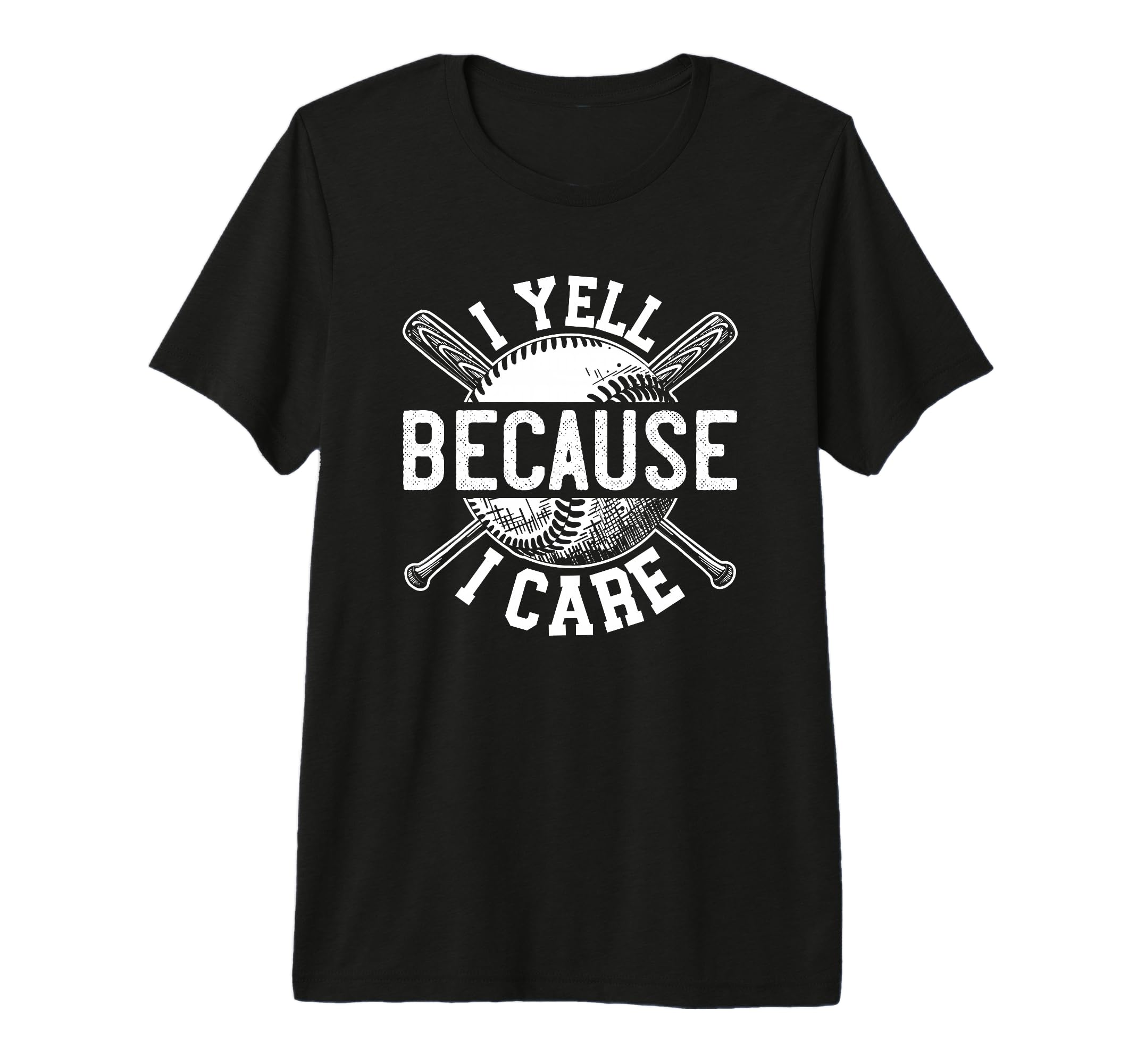 Funny Baseball Mom Coach Dad I Yell T-Shirt - Minimalist Print for Adults - T-Shirt, Sweatshirt, Hoodie