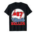 Baseball Baller Player Number 87 Mom T-Shirt - Custom Art Print Men Women - T-Shirt, Sweatshirt, Hoodie