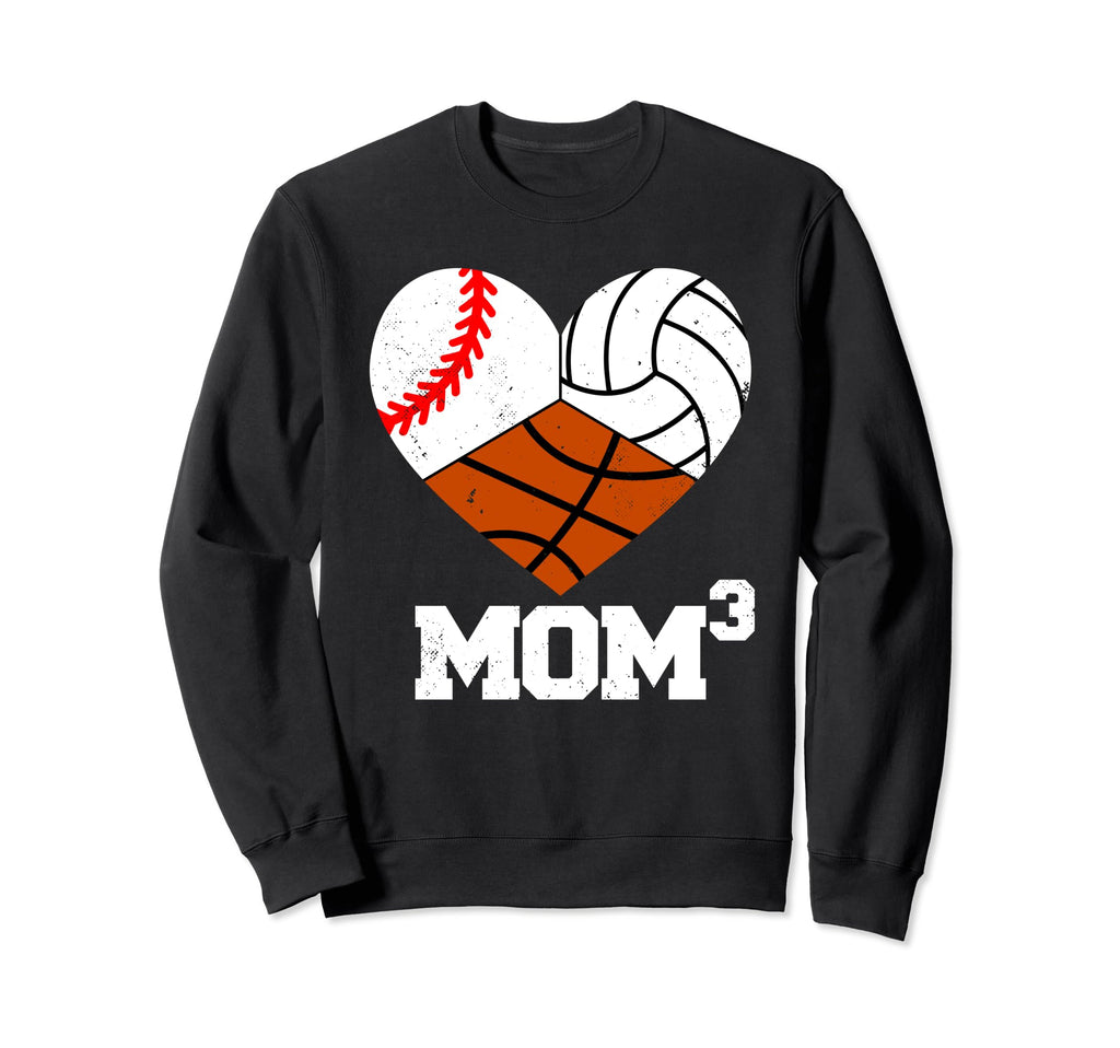 Mom Cubed Mom3 Mom Three Sweatshirt - Aesthetic Graphic for Adults - T-Shirt, Sweatshirt, Hoodie