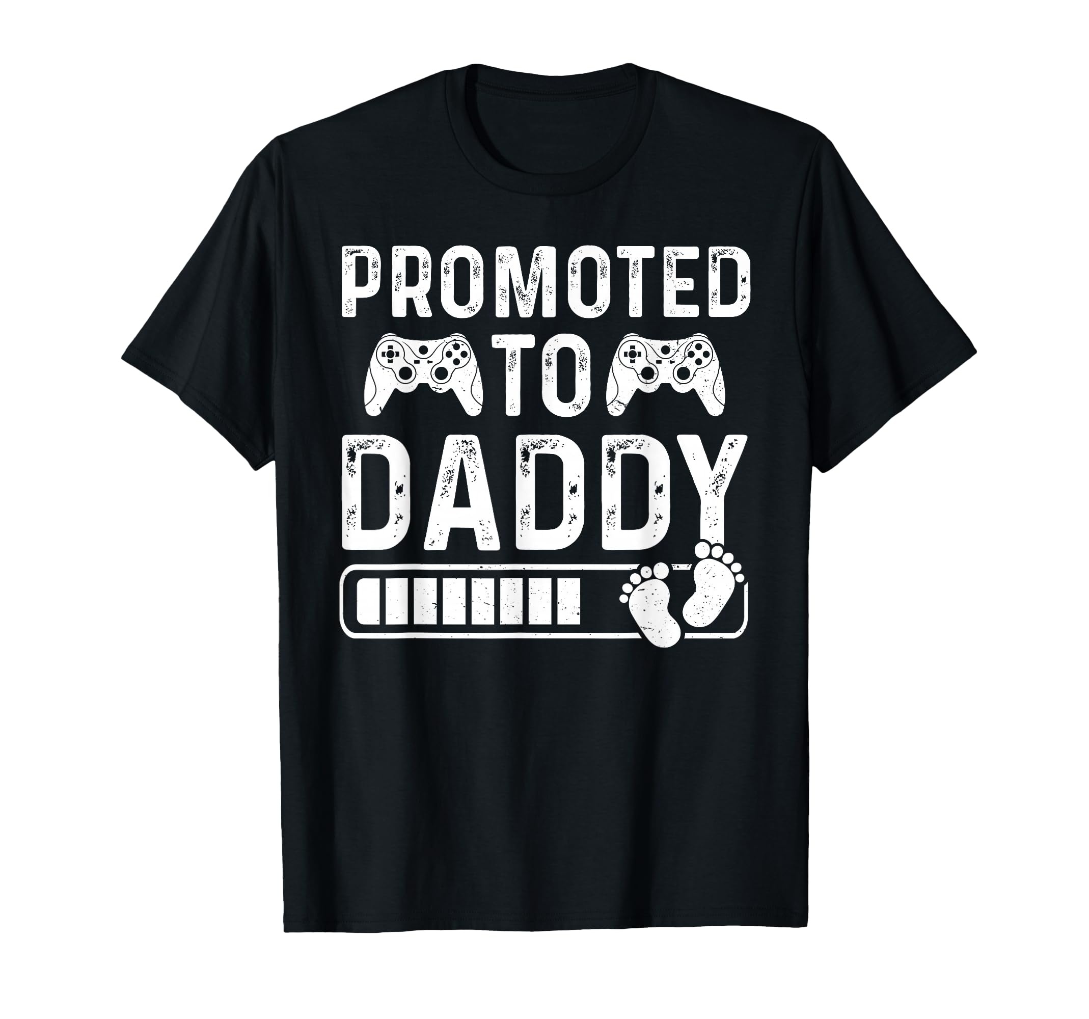 Promoted To Daddy Gamer Dad Fun Fathers T-Shirt - Graphic Print for Adults - T-Shirt, Sweatshirt, Hoodie