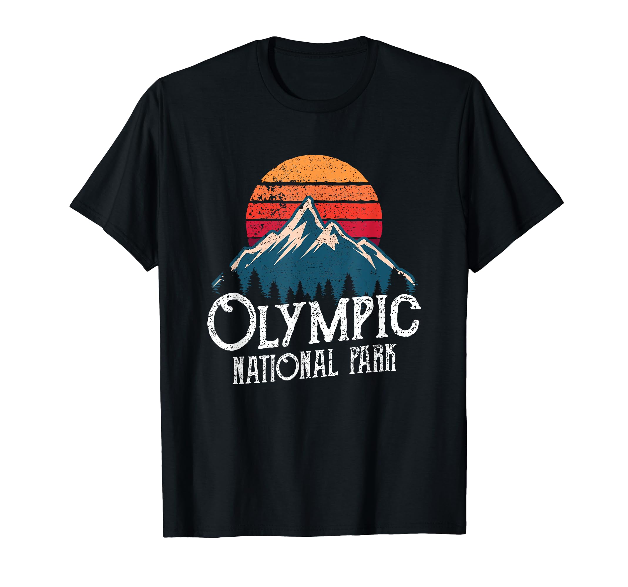 Olympic National Park Washington T-Shirt - Fun Novelty Design for Adults - T-Shirt, Sweatshirt, Hoodie