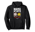 Mama Both Groovy Baseball Softball Hoodie - Minimalist Print for Adults - T-Shirt, Sweatshirt, Hoodie