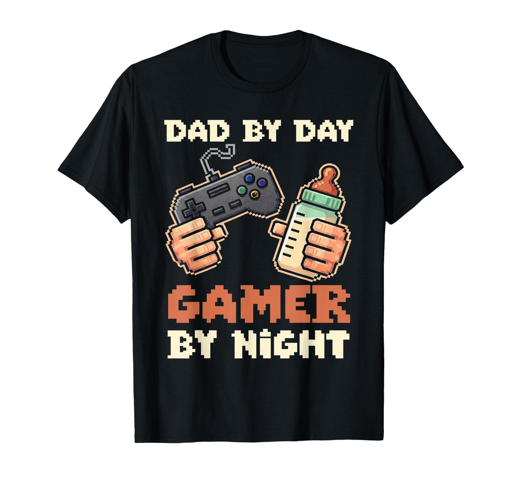 Dad Day Gamer Night Funny Gaming Fathers T-Shirt - Graphic Print Unisex - T-Shirt, Sweatshirt, Hoodie