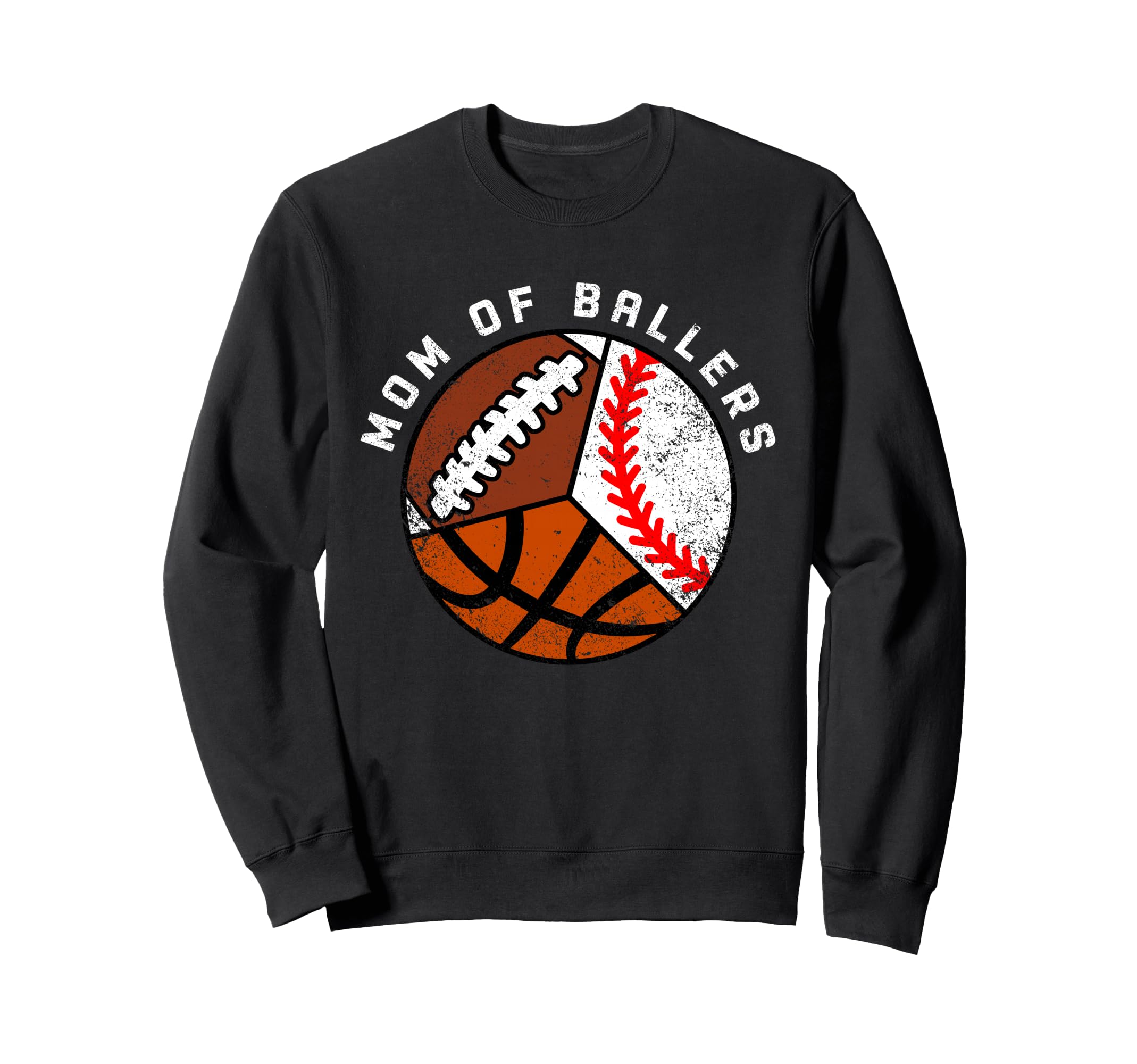 Mom Ballers Funny Baseball Sweatshirt - Casual Everyday Wear Unisex - T-Shirt, Sweatshirt, Hoodie