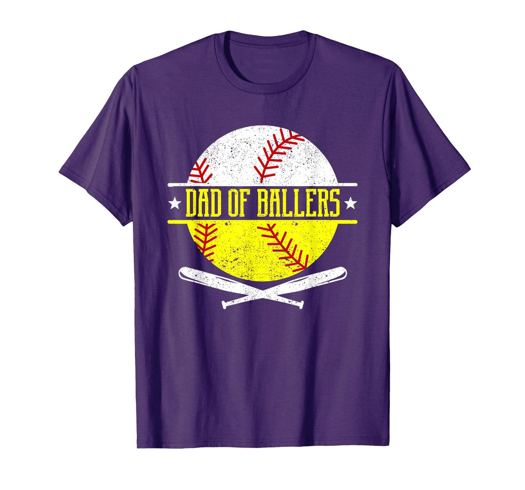 Dad Ballers Funny Dad Baseball And T-Shirt - Aesthetic Graphic for Adults - T-Shirt, Sweatshirt, Hoodie