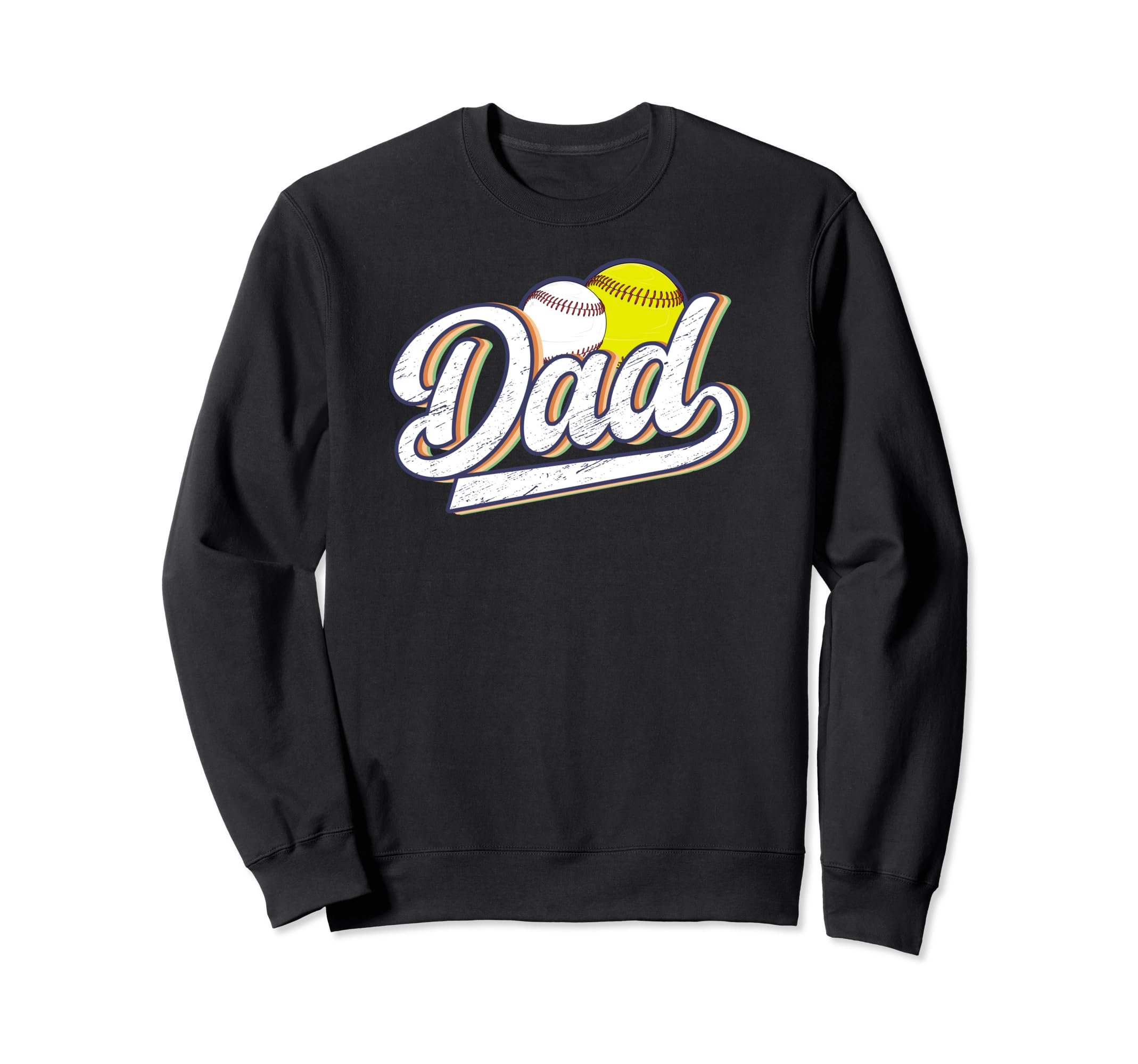 Dad Baseball Softball Dad Ballers Sweatshirt - Novelty Apparel Unisex - T-Shirt, Sweatshirt, Hoodie