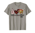 Highland Beef Cow Farmers Peace Love T-Shirt - Minimalist Print Men Women - T-Shirt, Sweatshirt, Hoodie