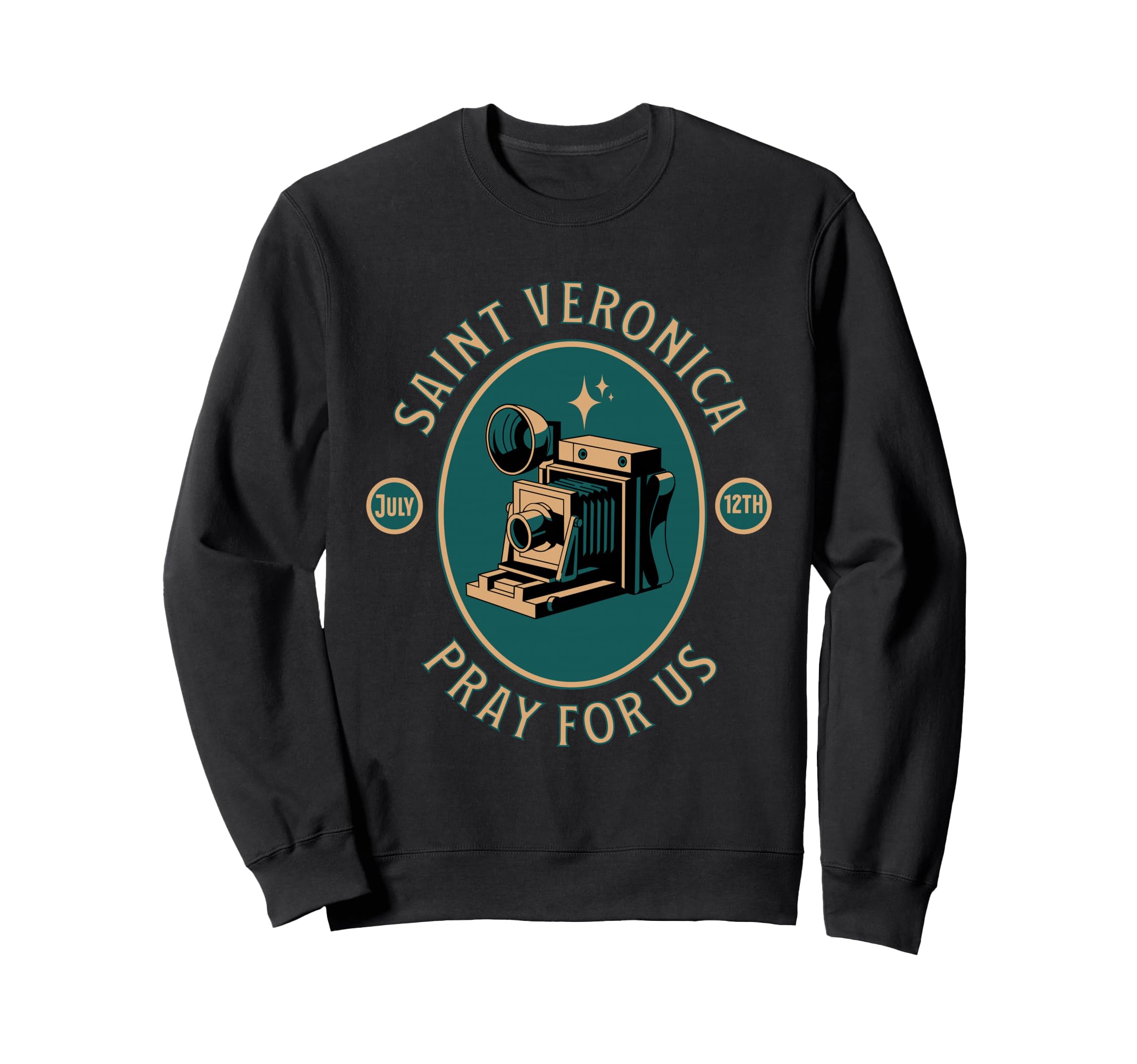 St Veronica Patron Saint Sweatshirt - Graphic Print Men Women - T-Shirt, Sweatshirt, Hoodie