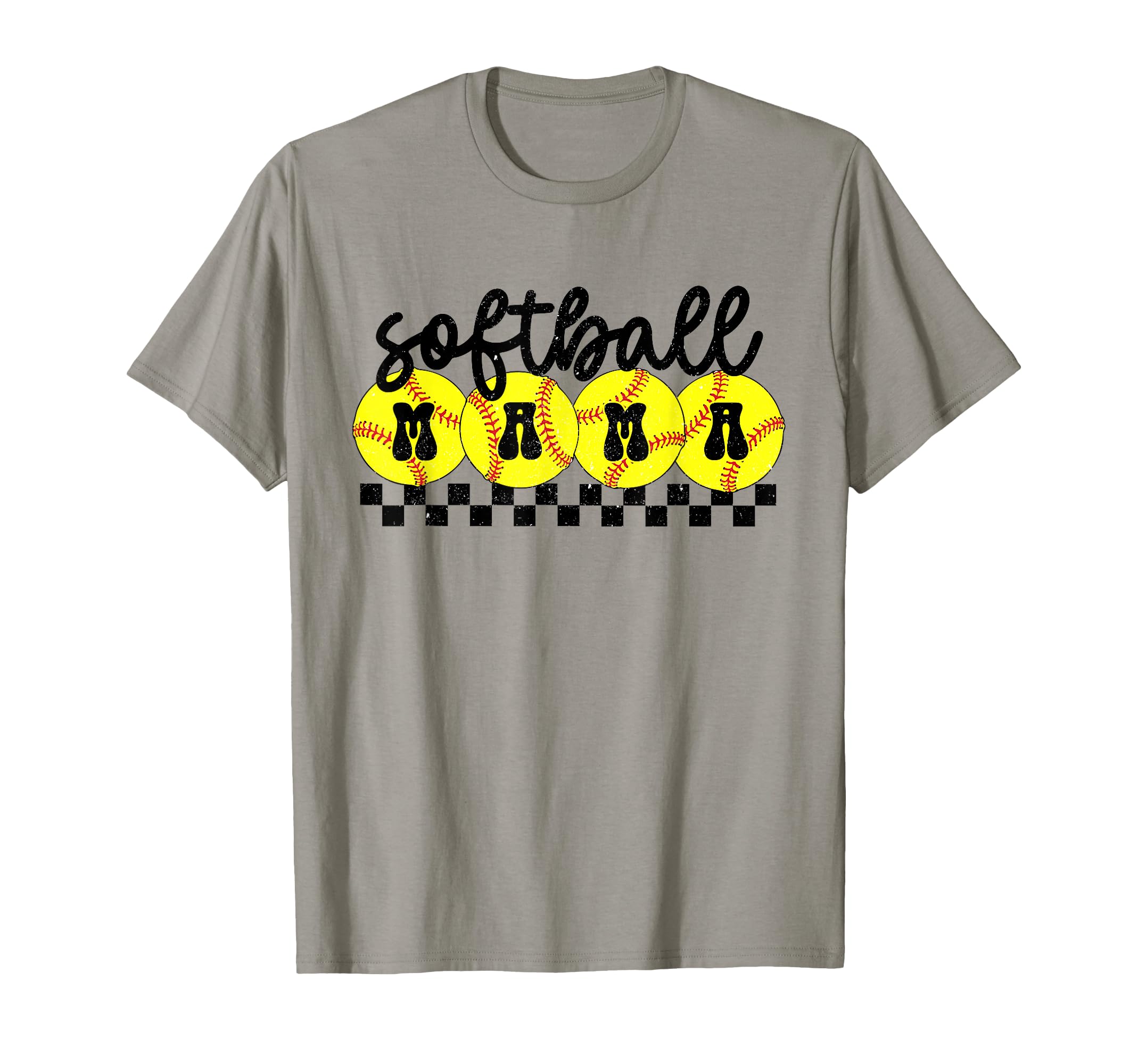 Softball Mama Groovy Softball Mom Mother T-Shirt - Minimalist Print Unisex - T-Shirt, Sweatshirt, Hoodie