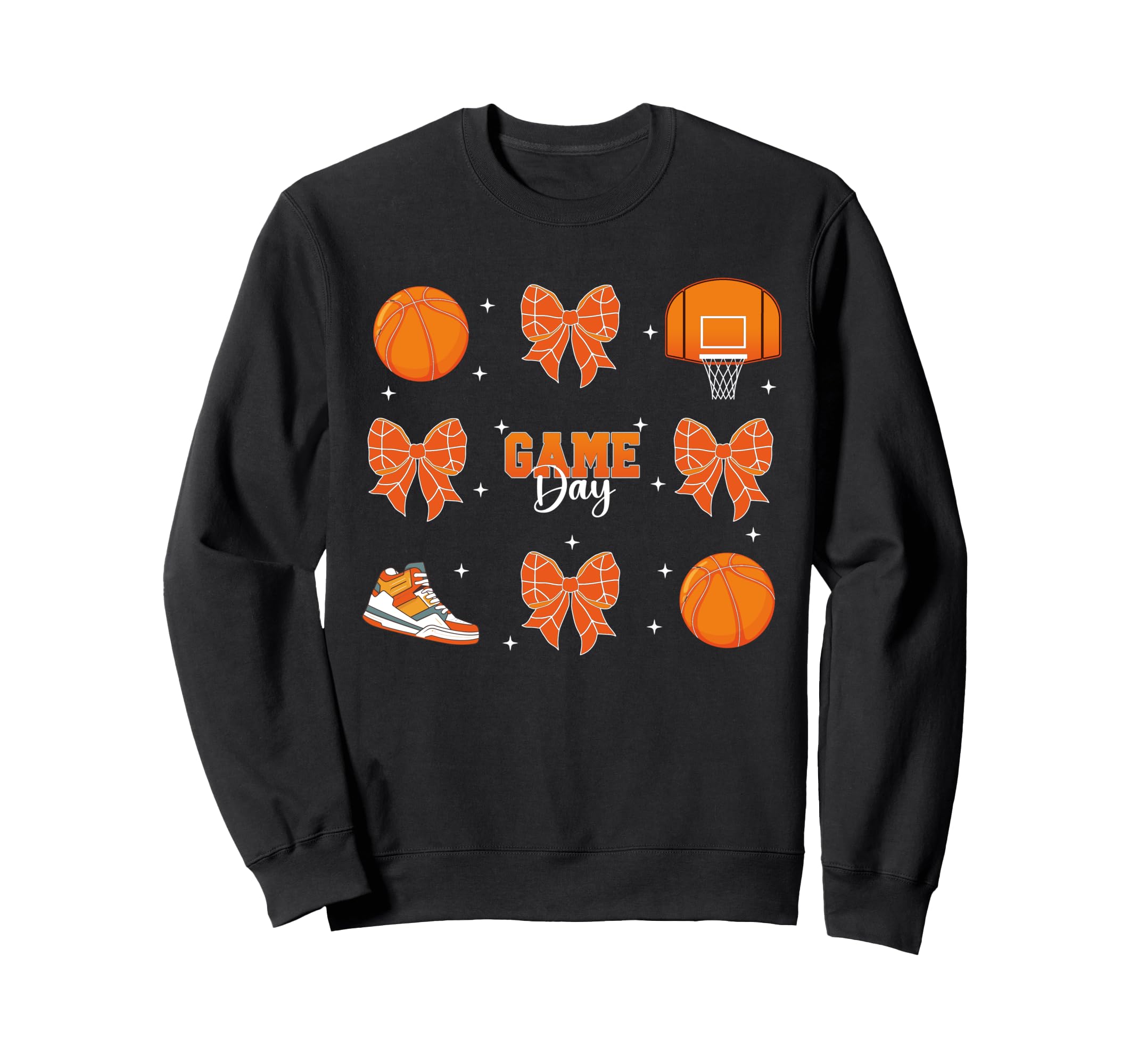 Coquette Basketball Bow Game Sweatshirt - Casual Everyday Wear for Adults - T-Shirt, Sweatshirt, Hoodie