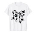 Coquette Bow Soccer Ball Mom T-Shirt - Casual Everyday Wear for Adults - T-Shirt, Sweatshirt, Hoodie