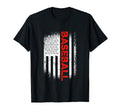 Baseball American Flag Baseball Lover T-Shirt - Novelty Apparel for Adults - T-Shirt, Sweatshirt, Hoodie