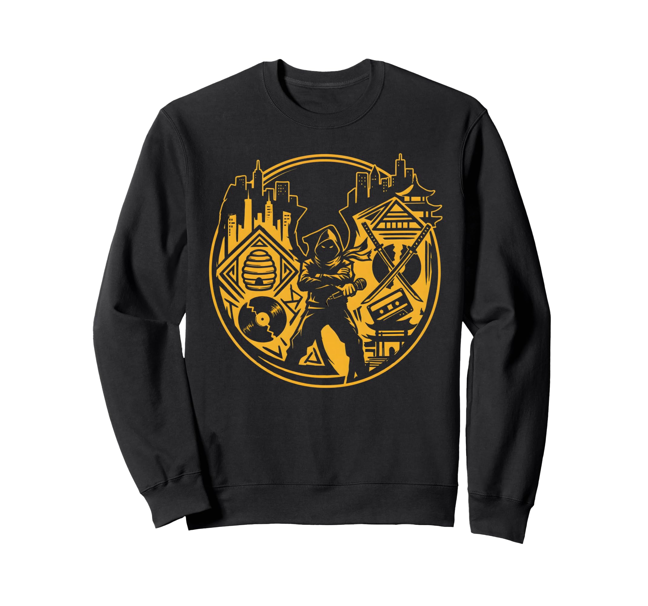 Hip Hop Ninja Warrior Streetwear Sweatshirt - Aesthetic Graphic Unisex - T-Shirt, Sweatshirt, Hoodie