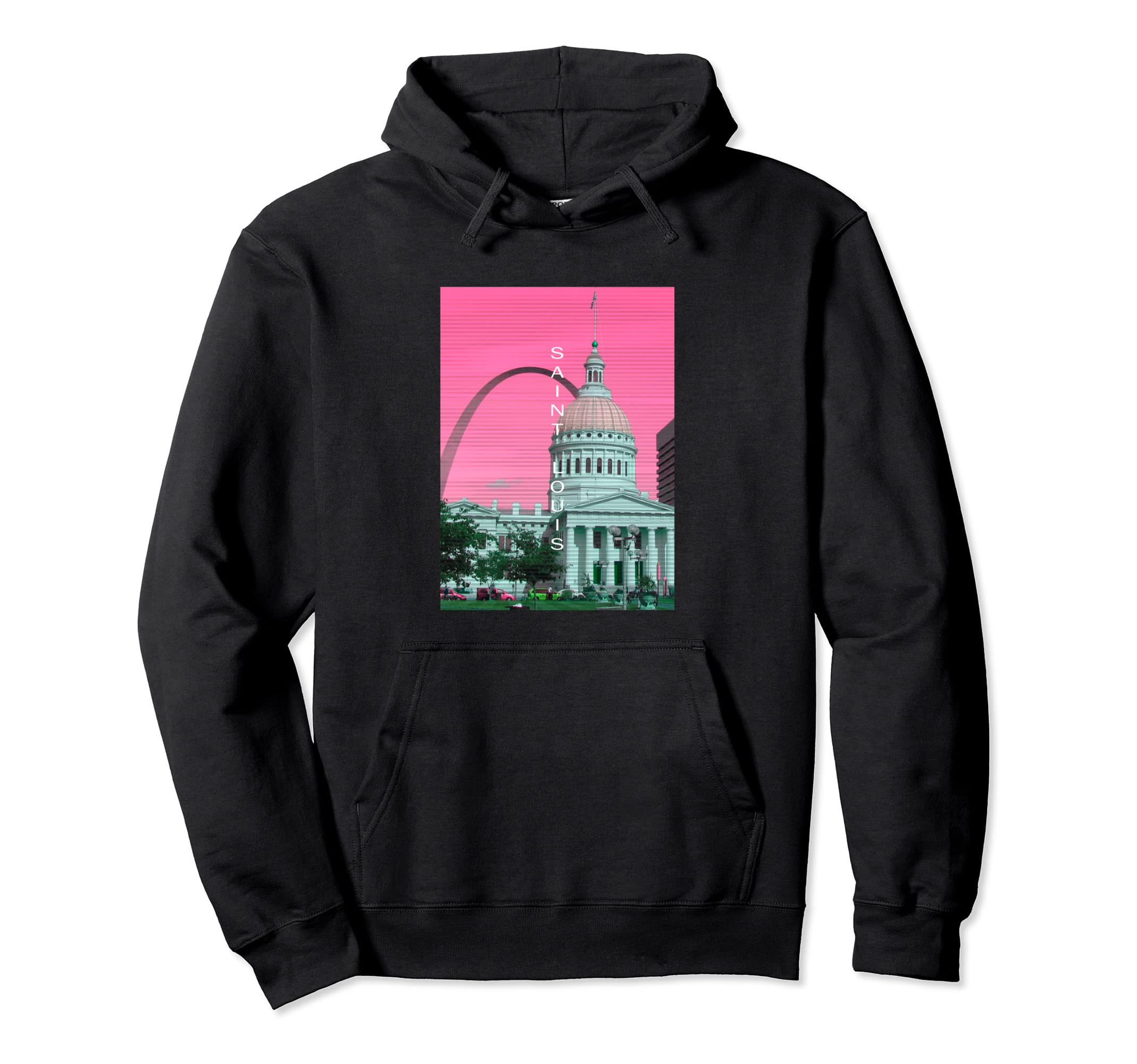 Missouri Vaporwave Aesthetic Souvenir Hoodie - Streetwear Style Men Women - T-Shirt, Sweatshirt, Hoodie