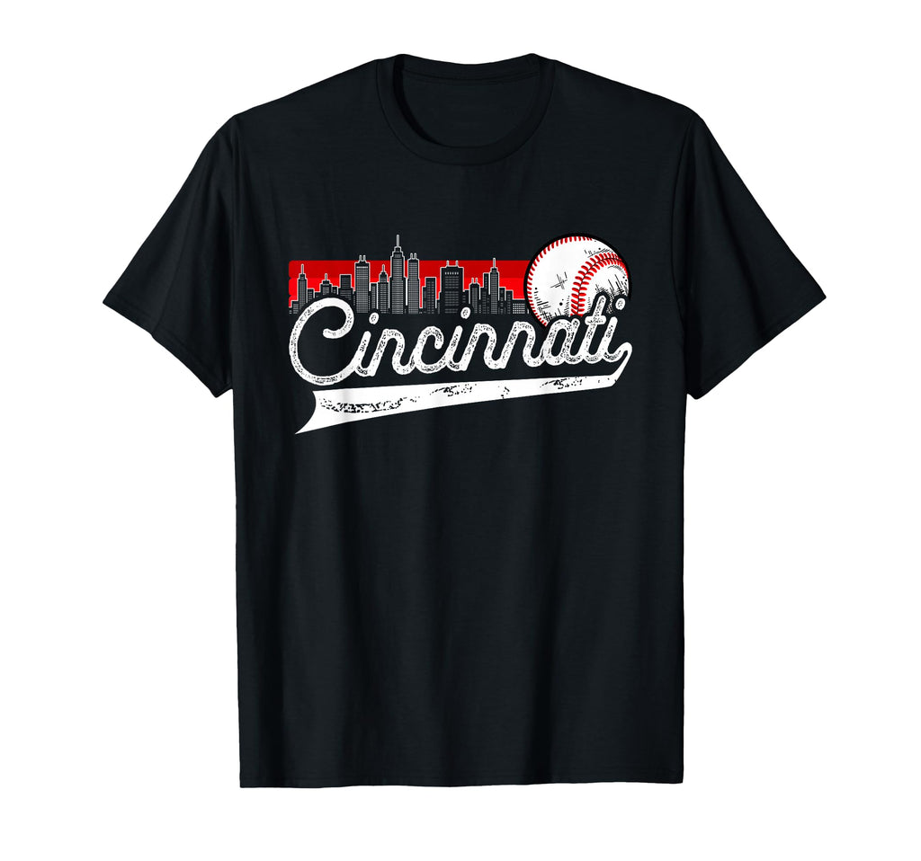 Cincinnati Baseball Softball Lover T-Shirt - Fun Novelty Design Men Women - T-Shirt, Sweatshirt, Hoodie
