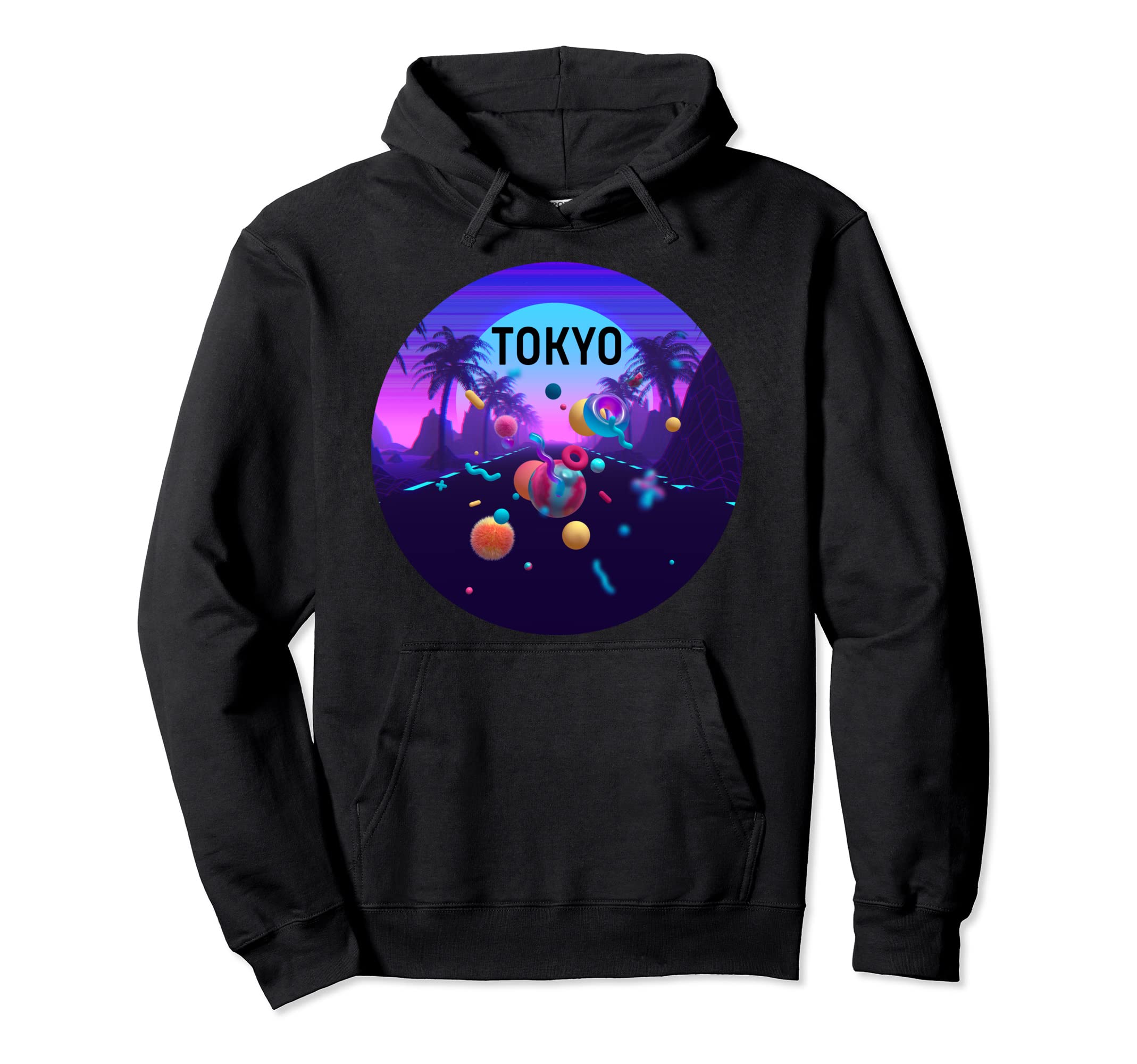 Vaporwave Aesthetic Tokyo Japan Edgy 80S Hoodie - Trendy Graphic Men Women - T-Shirt, Sweatshirt, Hoodie