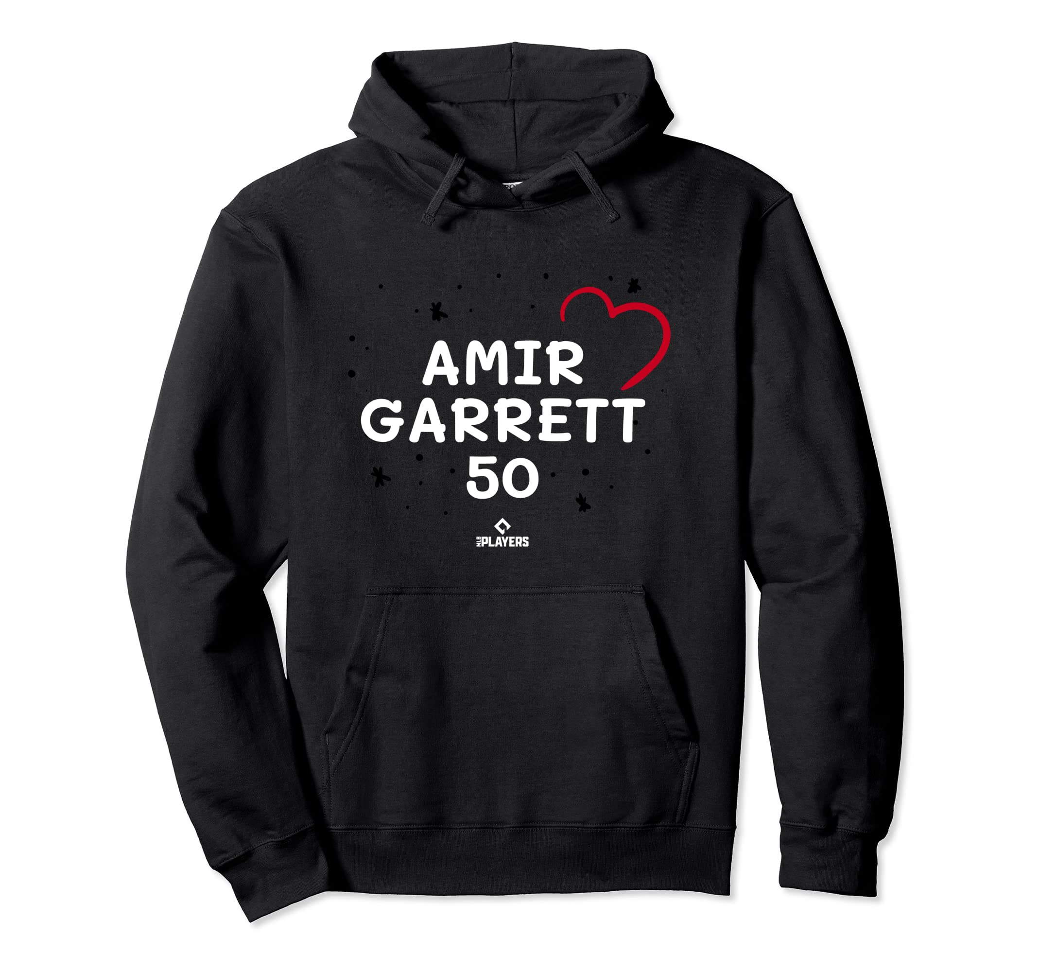 Amir Garrett Heart Valentines Day Hoodie - Minimalist Print Men Women - T-Shirt, Sweatshirt, Hoodie