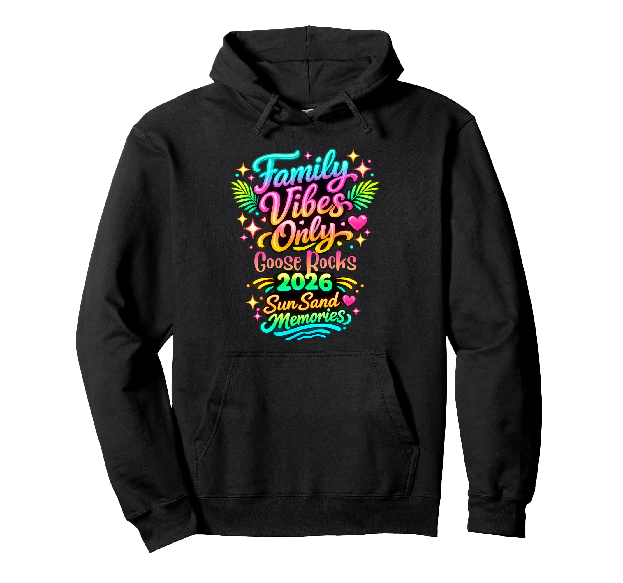 Family Vibes Only Goose Rocks Hoodie - Casual Everyday Wear for Adults - T-Shirt, Sweatshirt, Hoodie