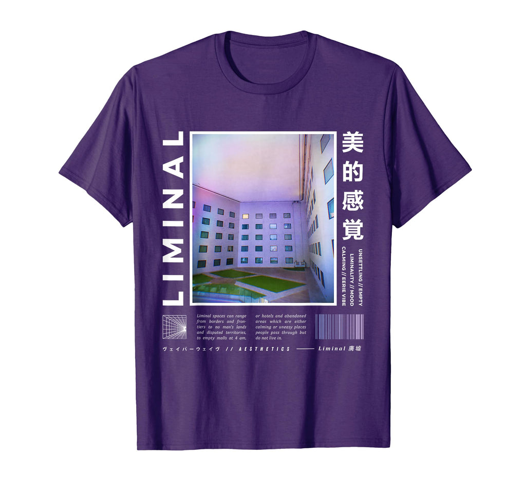 Liminal Spaces Vaporwave Aesthetic T-Shirt - Unique Graphic Men Women - T-Shirt, Sweatshirt, Hoodie