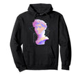 Vaporwave David Bust Statue Glitch Hoodie - Aesthetic Graphic Men Women - T-Shirt, Sweatshirt, Hoodie