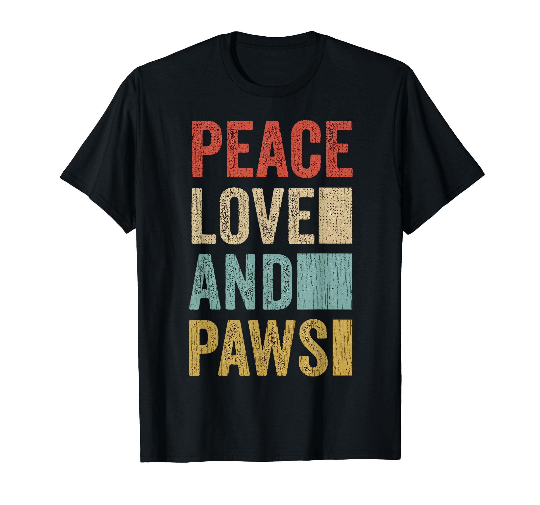 Peace Love Paws Gifts Pet Lovers Hoodie - Custom Art Print Unisex - T-Shirt, Sweatshirt, Hoodie