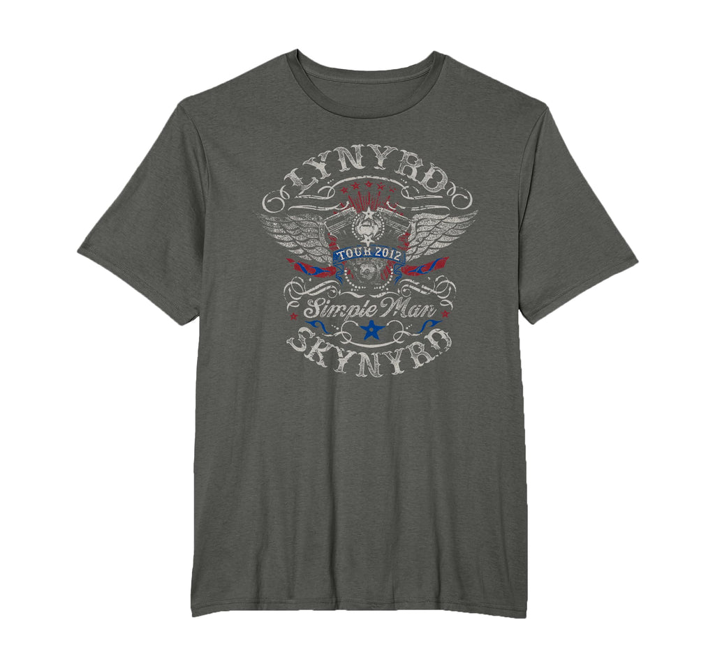 Lynyrd Skynyrd Tour 2012 Simple T-Shirt - Aesthetic Graphic for Adults - T-Shirt, Sweatshirt, Hoodie